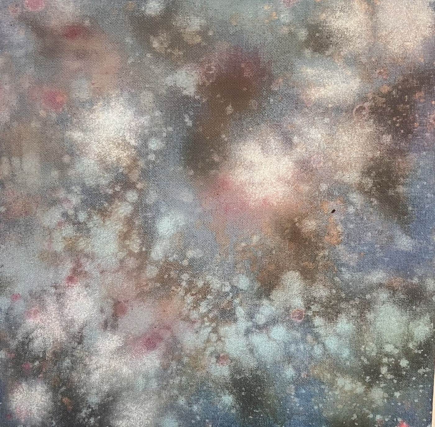 Detail of a contemporary painting by artist Chalet Comellas, courtesy of a private Nashville collection